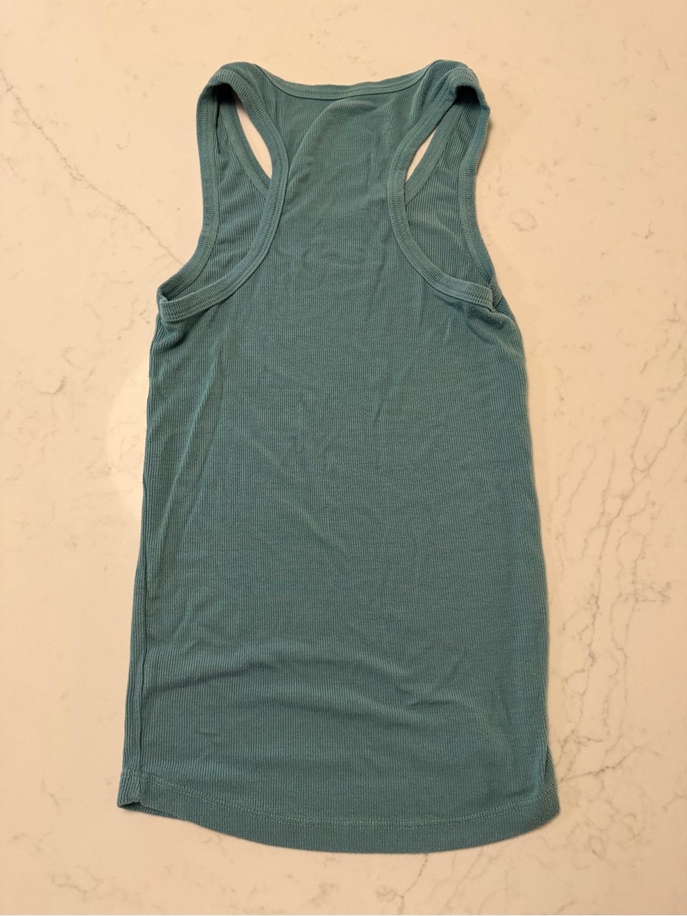 SET Active Ribbed Teal Racerback Tank - Picture 2 of 3